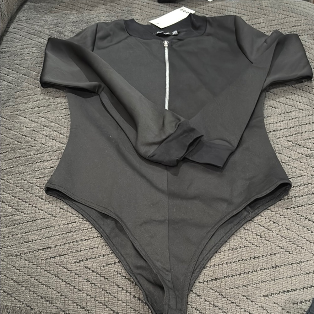 Black Long Sleeve Bodysuit